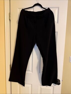 DKNY Black Wide-Leg Pull-On Pants